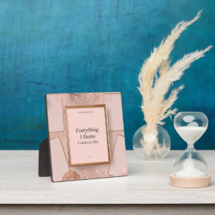 Feminine Soft-Life inspirierte Visionboard Fotoplatte