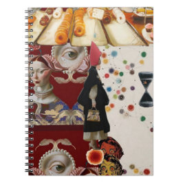 Feminine Surrealism in Warm Tones Notizblock