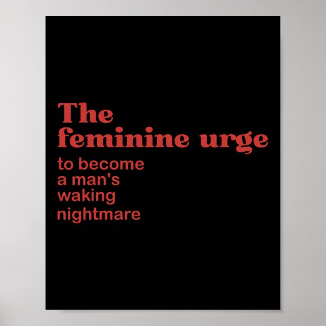 Feminine Urge Wandern Poster (Vorne)