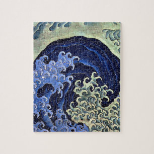 Feminine Wave Japanisch Vintag Katsushika Hokusai Puzzle