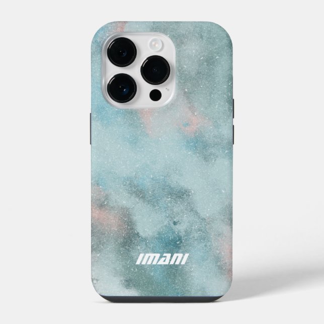 Femininer Galaxy-Sci-Fi-Name-Case-Mate-iPhone-Case iPhone Hülle (Rückseite)