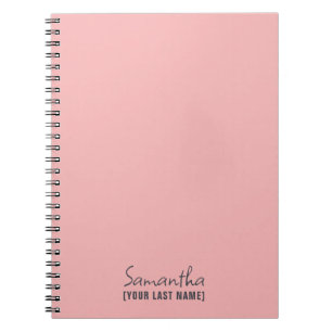 Femininer Minimalismus   Rosé Beige Notizblock