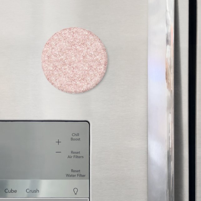 Femininer rosa glitzernder Geburtstag Magnet (In Situ (Kühlschrank))