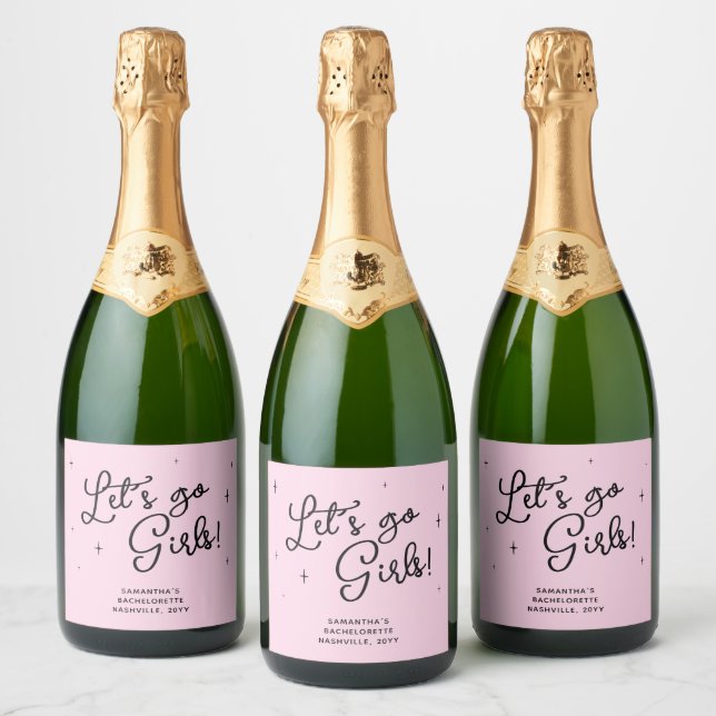 Femininer Rosa Junggesellinnen-Abschiedsparty (Flaschen)