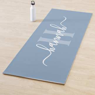 Feminines großes Monogramm-Skript Yogamatte