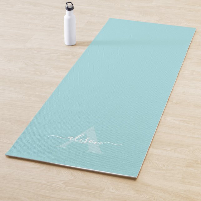Feminines Monogramm-Skript Kalligrafie Yogamatte (Von Creator hochgeladen)