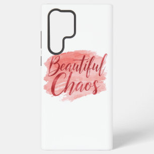 Feminines Rosa-Wasserfarben-Schönes Chaos Samsung Galaxy Hülle
