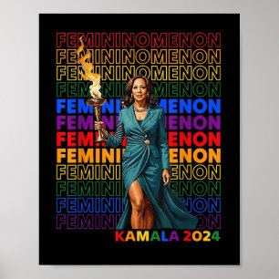 Femininomenon Funny Kamala Harris Poster