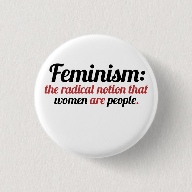 Feminismus definiert button (Vorderseite)