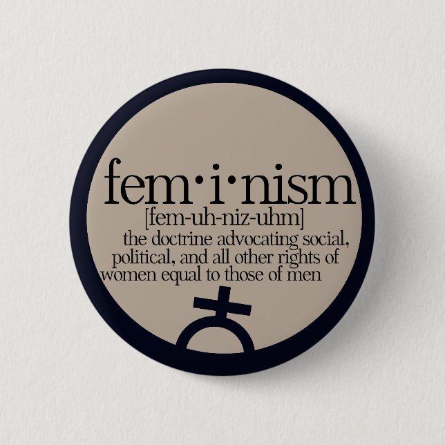 Feminismus definiert button (Vorderseite)