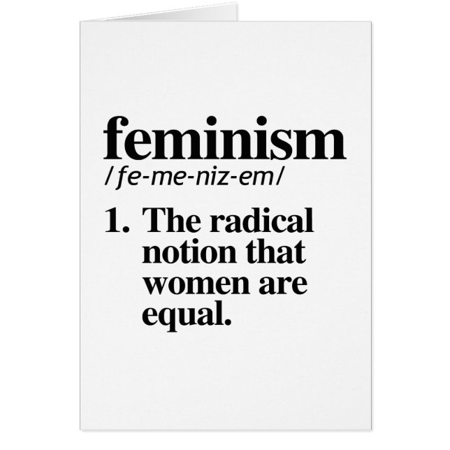 Feminismus Definition (Vorne)