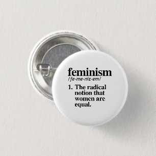Feminismus Definition Button