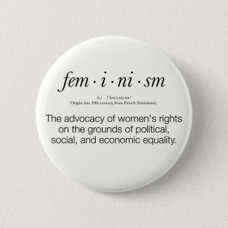 Feminismus-Definition Button