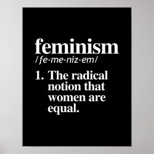 Feminismus-Definition - der radikale Begriff der Poster