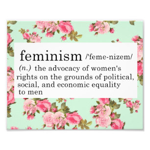 Feminismus Definition Print Fotodruck