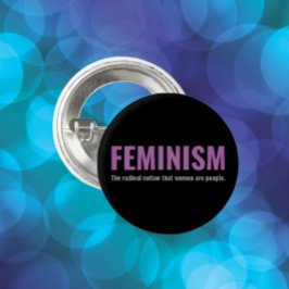 Feminismus: Der Knopf "Radikale Vorstellung" Button