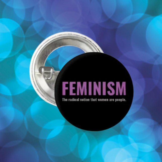 Feminismus: Der Knopf "Radikale Vorstellung" Button (Von Creator hochgeladen)