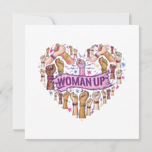 Feminismus Feministin Starke Frauenförderung Femin Einladung