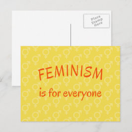 Feminismus für alle Gelben Postkarten