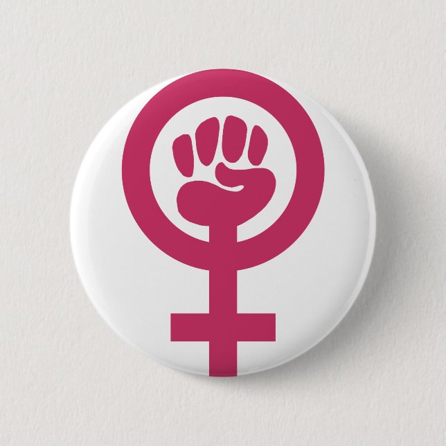 Feminismus für den Gewinn Button (Vorderseite)