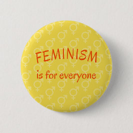 Feminismus für jeden hellgelb button