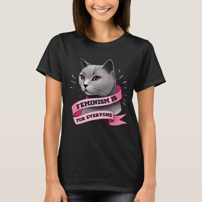 Feminismus ist für jeden Menschen Pro Feminismus P T-Shirt (Vorderseite)