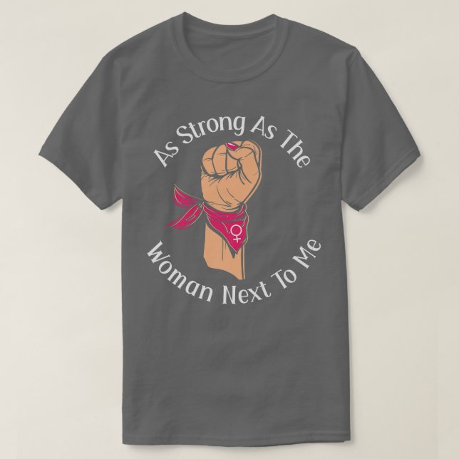 Feminismus, so stark wie das Frauennetz für mich 1 T-Shirt (Design vorne)