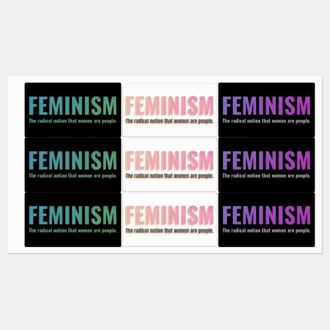 Feminismus Sticker Set - kühne Stimmen (Blatt)