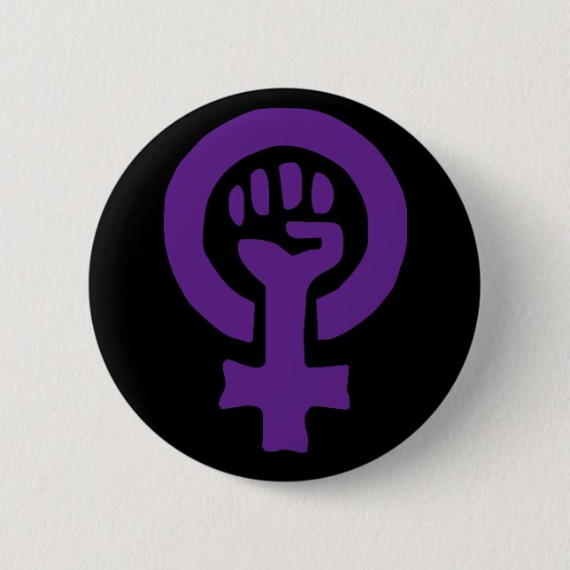 Feminismus-Symbol Button (Vorderseite)