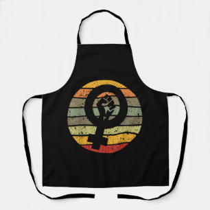 Feminismus Symbol Design Retro Vintager 70er 80er Schürze