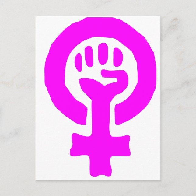 Feminismus-Symbol Postkarte (Vorderseite)