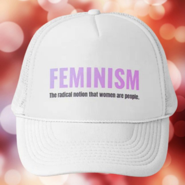 Feminismus Trucker Hat - Delikater Power, kühne Bo Truckerkappe (Von Creator hochgeladen)
