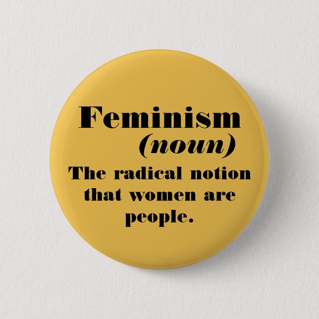 Feminismusdefinition Button (Vorderseite)