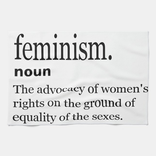 Feminismusdefinition Geschirrtuch (Horizontal)