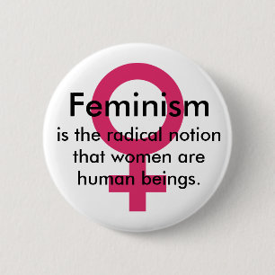 Feminismuszitat Button