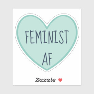 ‚Feminist AF‘ Aufkleber