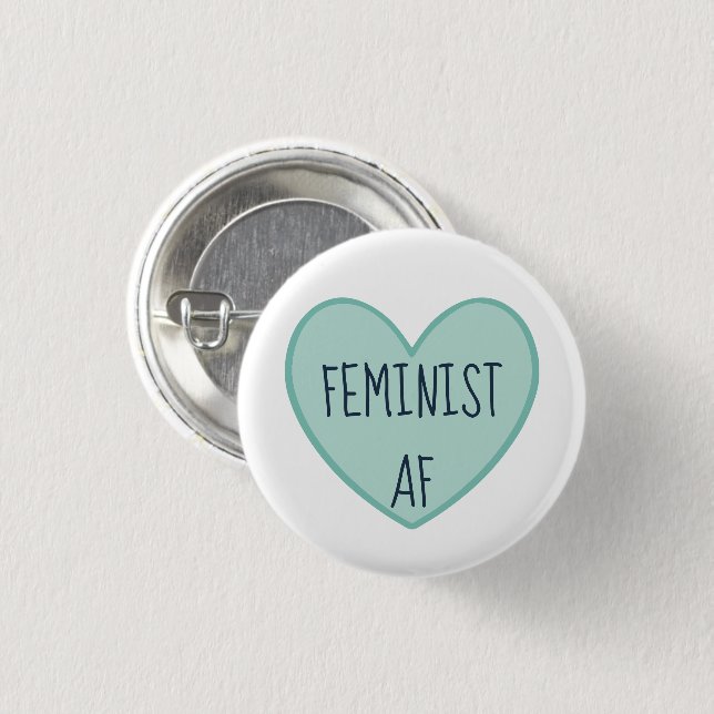 ‚Feminist AF‘ Button (Vorne & Hinten)