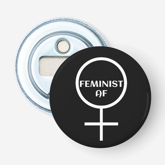 FEMINIST AF FLASCHENÖFFNER (Vorderseite)
