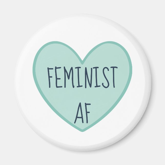 ‚Feminist AF‘ Magnet (Vorne)