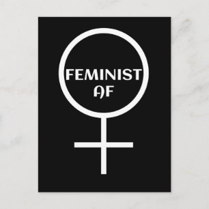FEMINIST AF POSTKARTE