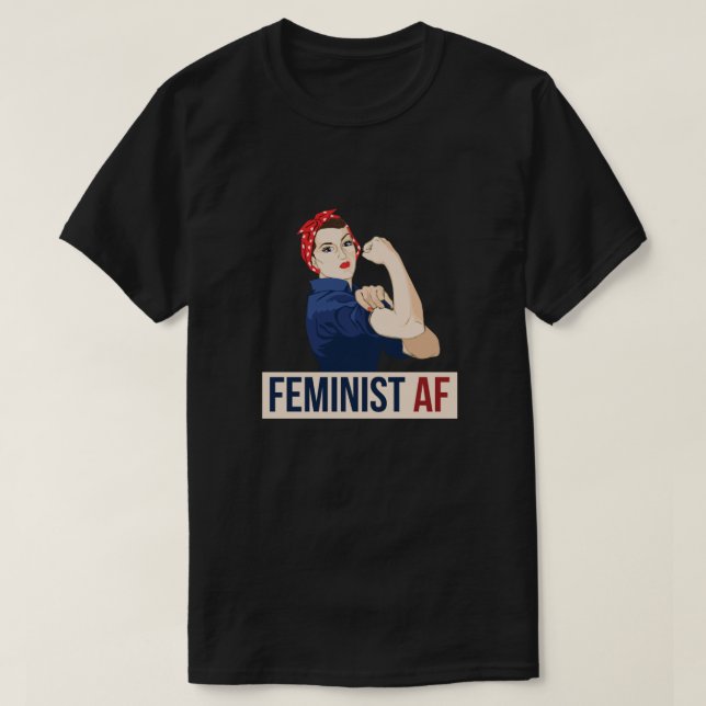 Feminist AF rosie niveter Essential T-Shirt (Design vorne)