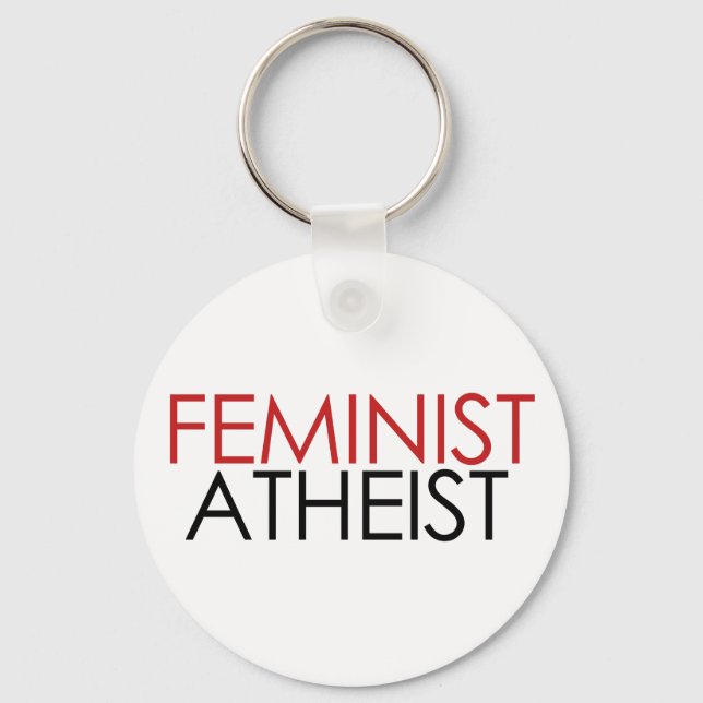Feminist Atheist Schlüsselanhänger (Vorderseite)