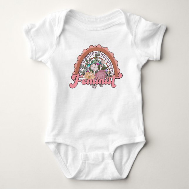 Feminist Baby Bodysuit Strampler (Vorderseite)