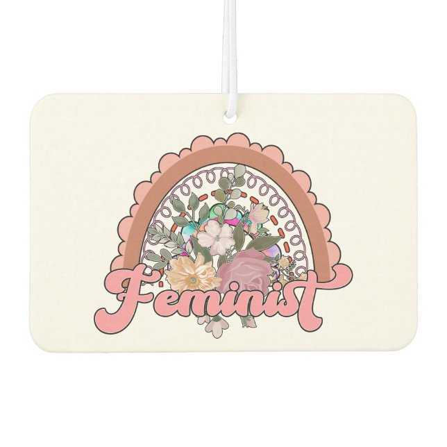 Feminist Car Freshener Autolufterfrischer (Vorderseite)