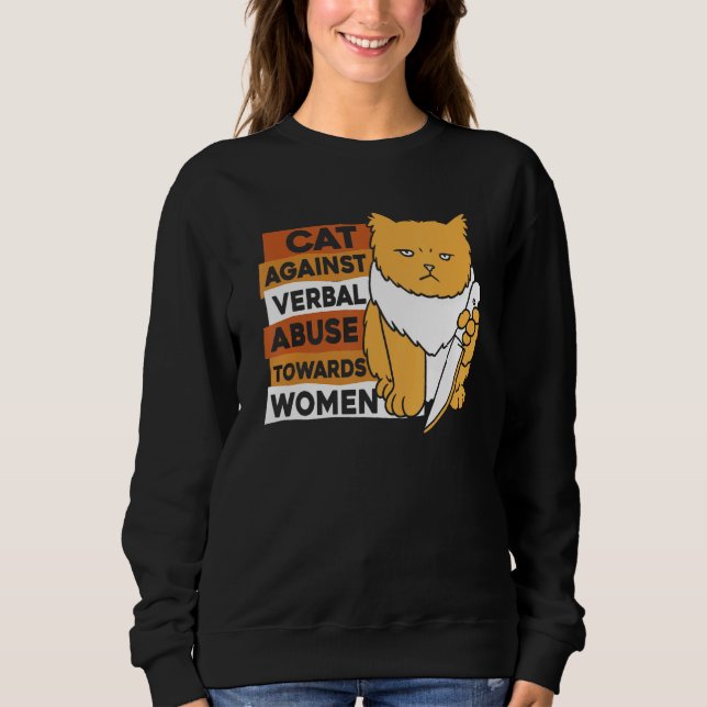 Feminist Feline Equality Women s Rights  Feminism  Sweatshirt (Vorderseite)