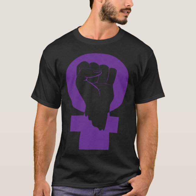 Feminist Feminism Equality Empowered Social Symbol T-Shirt (Vorderseite)