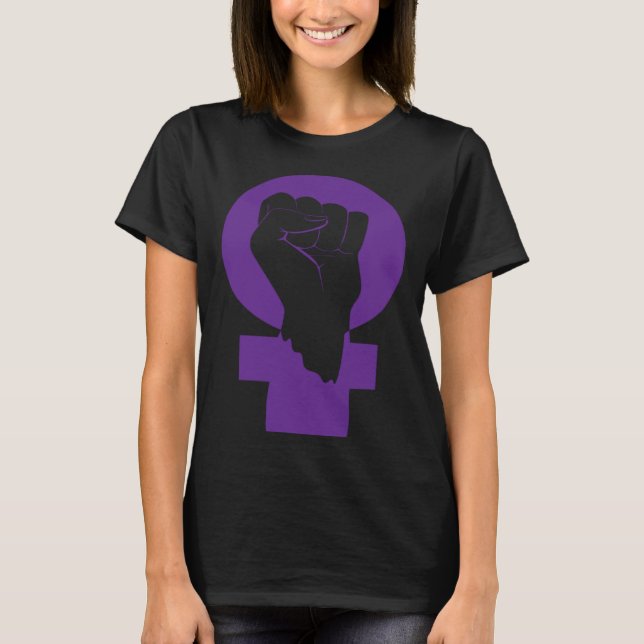 Feminist Feminism Equality Empowered Social Symbol T-Shirt (Vorderseite)