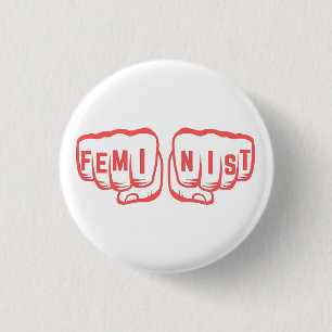 Feminist Fist Girl Power GRL Power Frauenunterschr Button