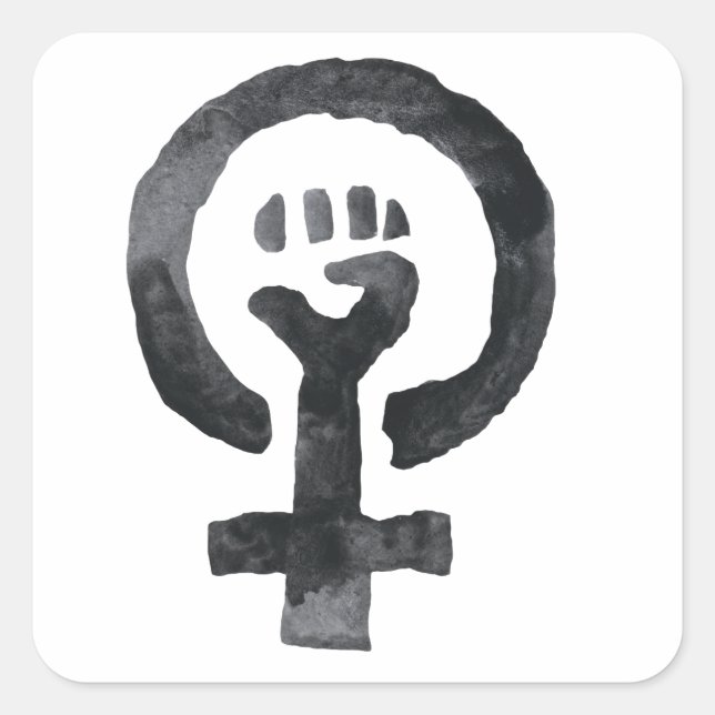 Feminist Fist Icon Stickers (Vorderseite)