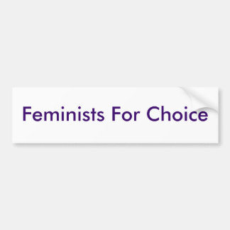 Feminist für Wahl Autoaufkleber